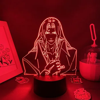 Juego Castlevania figura Alucard 3D LED luces nocturnas de neón, regalos de cumpleaños geniales para Amiga, decoración de dormitorio de mujer, lámparas de Lava Alucard