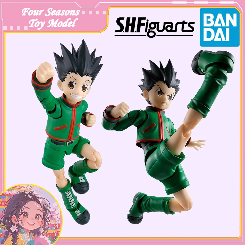 

Fast Shipping Bandai Anime HUNTER×HUNTER SHF GON·FREECSS Original Model Toys Action Figure Collectible Ornaments Children Gift