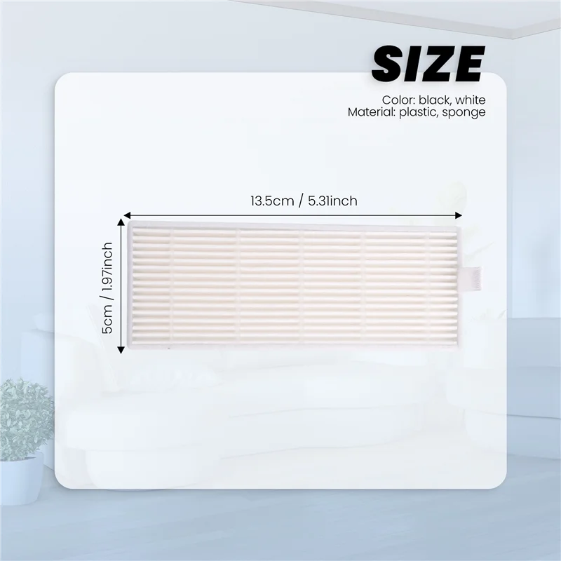 -A90P NEW 5Pcs Sponge + 5Pcs Hepa Filter For Replacement Chuwi Ilife A4 Robot Vacuum Cleaner