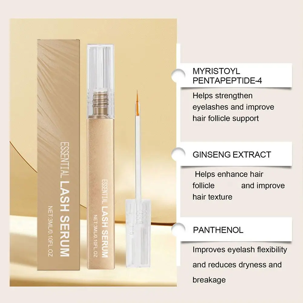 Wimpernwachstumsserum, nährende Wimpern, Augenbrauenverstärker, natürlicher, vollerer Booster, längere, dickere Verlängerung, bezaubernde Augenkosmetik