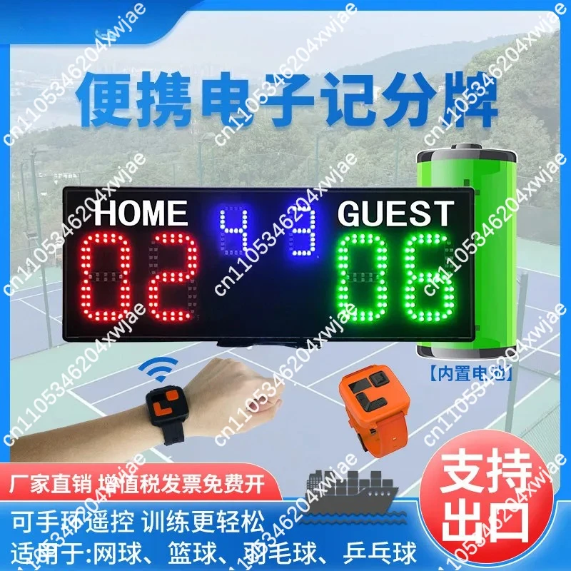 LED Electronic Scoreboard Port - Badminton Score ulasan dan harga