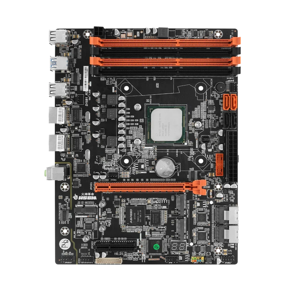 

HSGM motherboard D1581-R3 Gigabit High-end server motherboard DDR3L*4 Memory slot motherboard