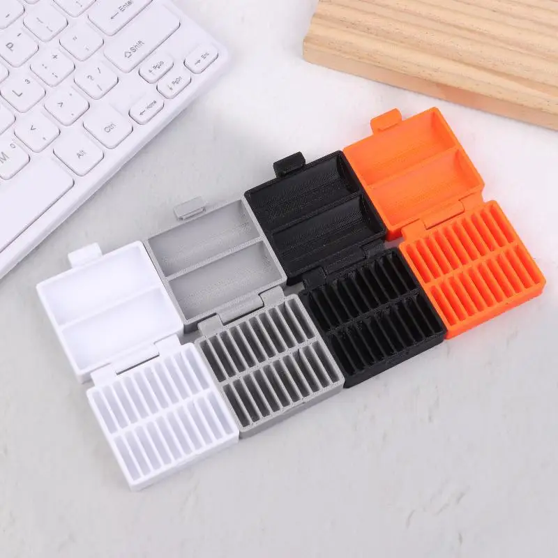 Sturdy 20 Hole CR2032 Coin Cell Battery Storage Box Portable Small Battery Organizer Protective Holder Case For Home Travel