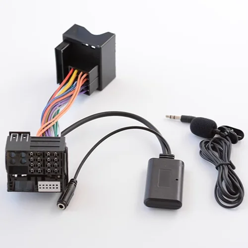 Imagen 1 del producto Para Peugeot 206 207 307 301 407 arnés de Radio micrófono manos libres Bluetooth 5,0 adaptador auxiliar para Citroen C4 C5 C6 Berlingo RD4