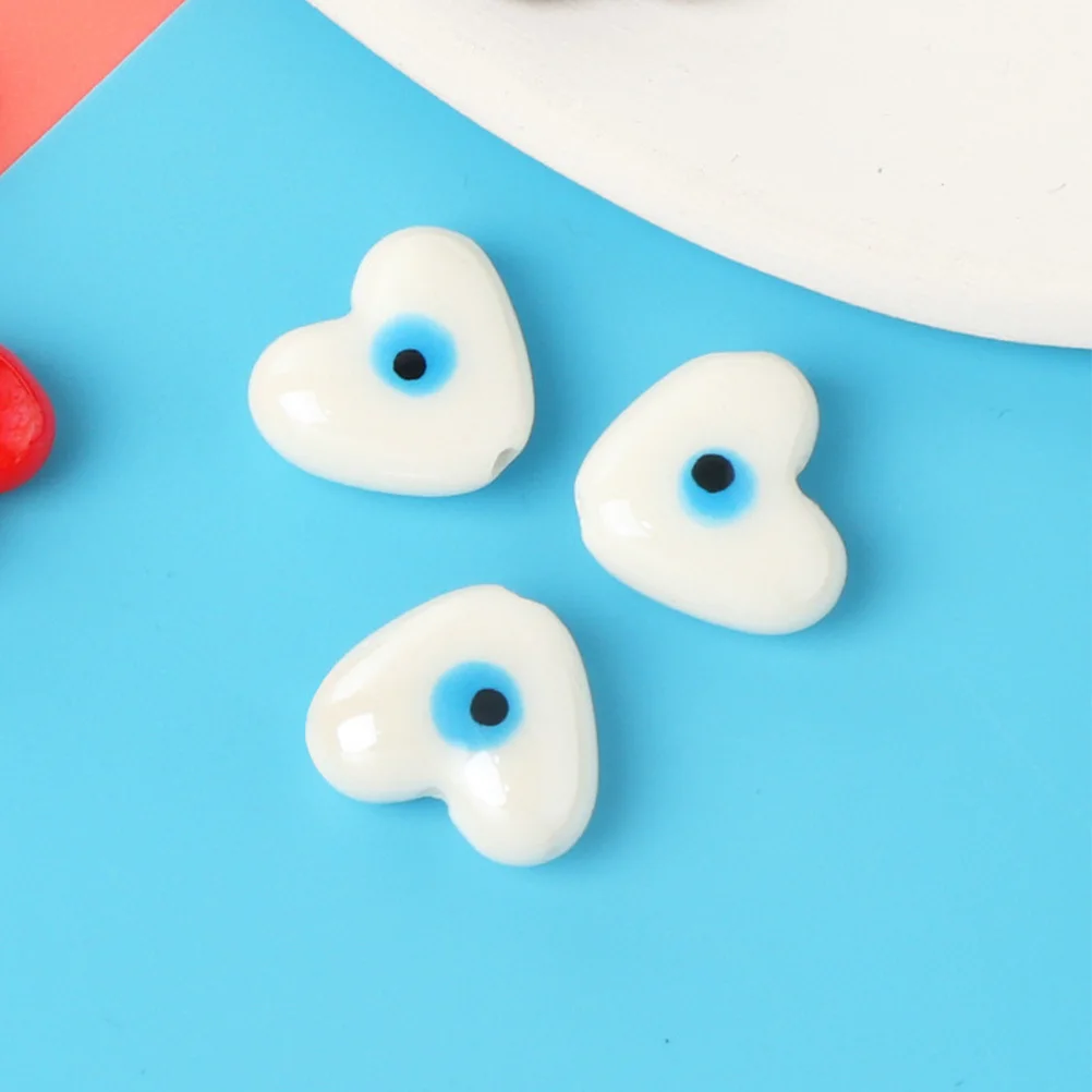 

10Pcs Ceramic Evil Eye Beads Loose Beads DIY Jewelry Making Bracelets Necklace Accessories Evil Eye Pendants Jewelry Supplies