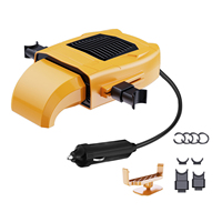 12V Electric Cooling Heating Fan Demister Defroster 150W Electric Heater 360 Degree Rotation Space Heater Automobile Accessories