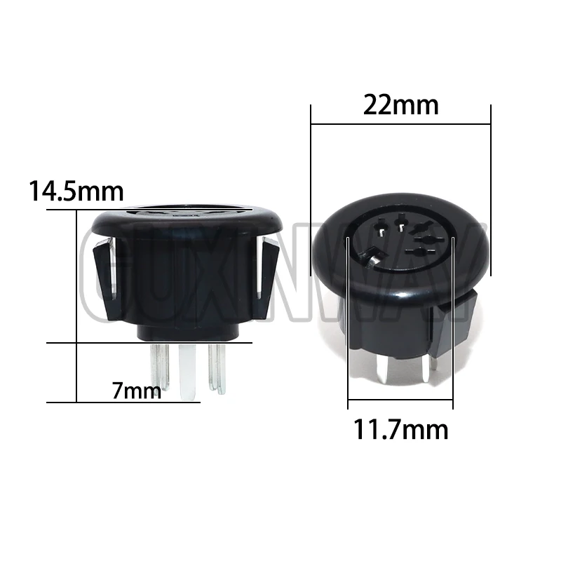 1PCS 5Pins 8Pins DIN Female Jack Soldering Type Round Socket 5/8 Pole DIN Terminal Chassis S Video Connector