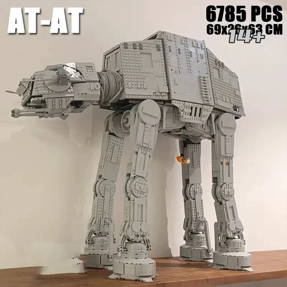 

Конструктор Disney Innovative 75313: Бронированный боевой шагоход, 6785 деталей, коллекционная модель для демонстрации, семейное развлечение, подарки на день рождения для детей