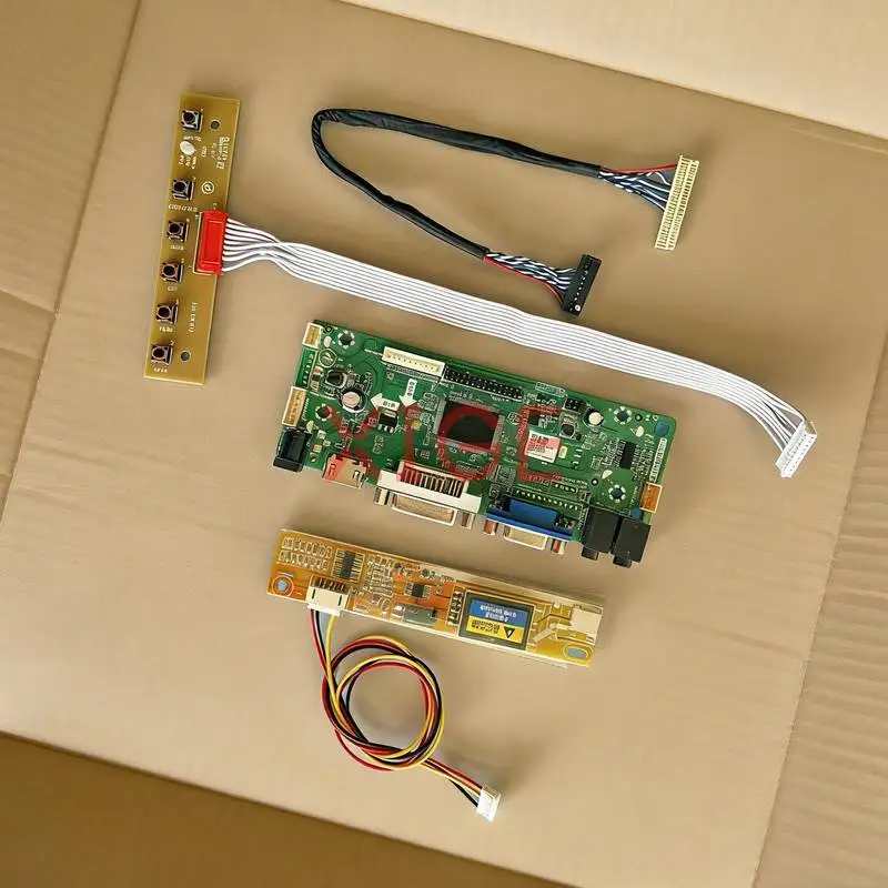For LTN141XB LTN141XA LP141X13 IAXG15S Matrix Controller Drive Board DIY Kit 1024*768 HDMI+DVI+VGA LVDS 30-Pins 1-CCFL 1024x768
