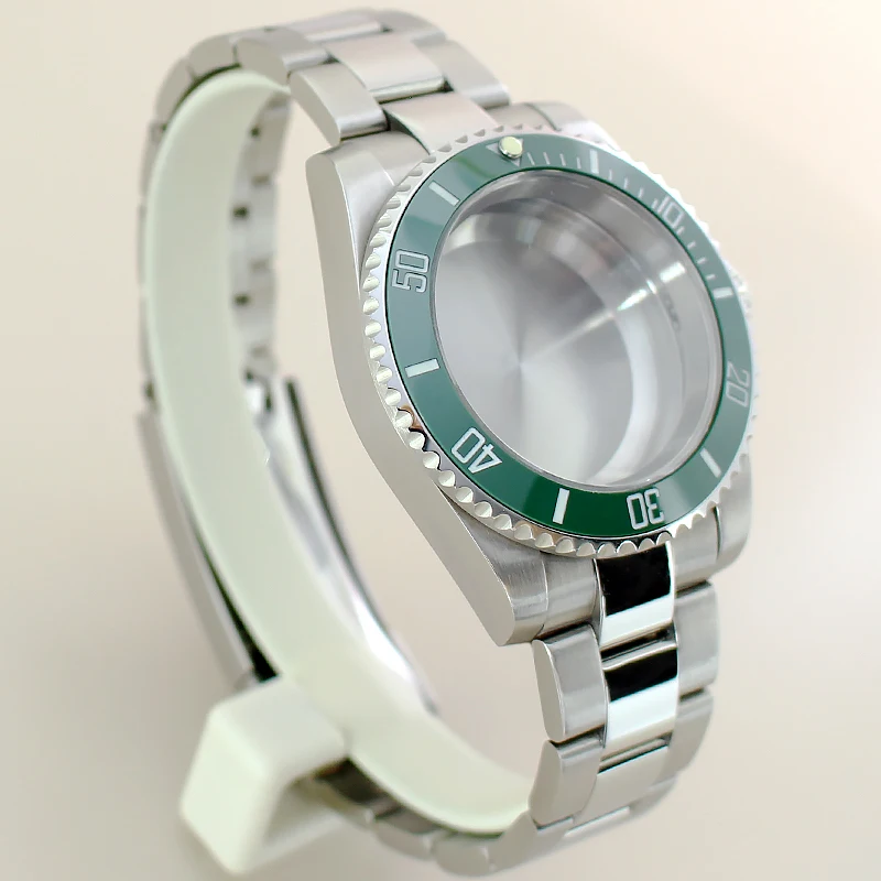 20ATM 40mm SUB Watch Case bands Accessories Sapphire Crystal For NH35 NH36 NH34 NH38 Miyota 8215 Eta 2824 Movement Slide Buckle