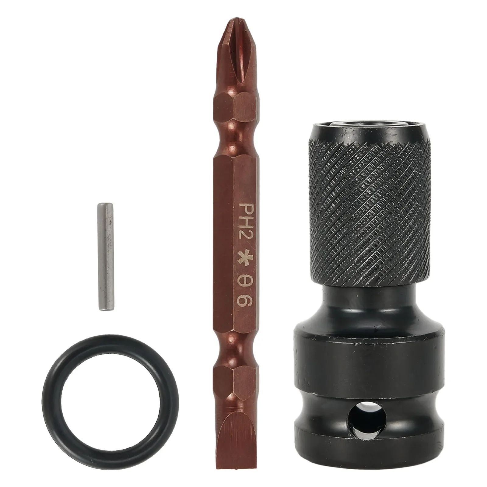 PH2 SL Screwdriver Bit Double Head Hex Shank 1/2''to 1/4'' Socket Converter Adapter Kit For Electric Impact Driver Wrench Tool