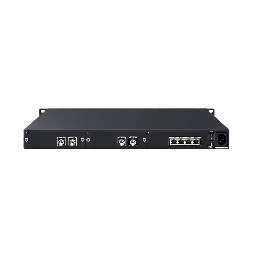 4/8 Carriers IP QAM Modulator IP To RF,Support SRT HLS RTMP UDP RTP, DVB-C DVB-T2 ATSC ISDB-T DTMB,CATV Digital Headend
