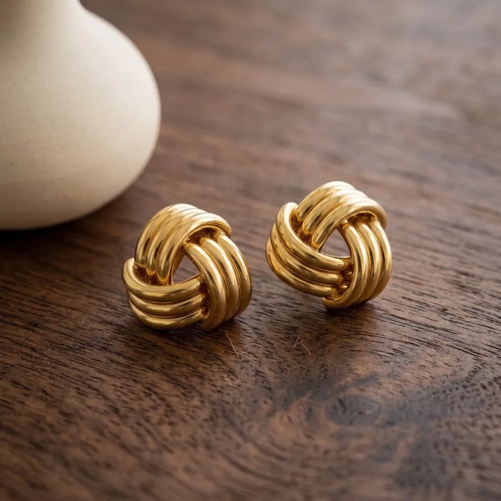 Minimalistische Vintage-Ohrringe aus Edelstahl mit unregelmäßiger rechteckiger Form, wasserdicht, für Damen, Weihnachts- und Hochzeitsschmuckgeschenk – Detail 17