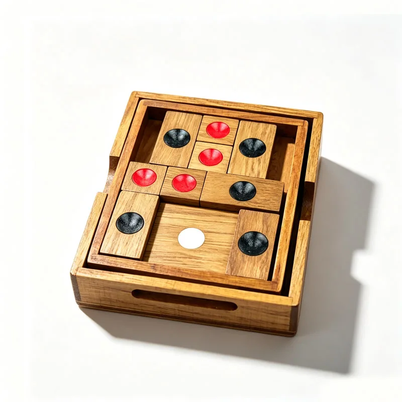 Classical HuaRongDao Puzzle Sliding Block Puzzles Wooden Brain Teasers for Adults Kids IQ Logic Training Educational Toys