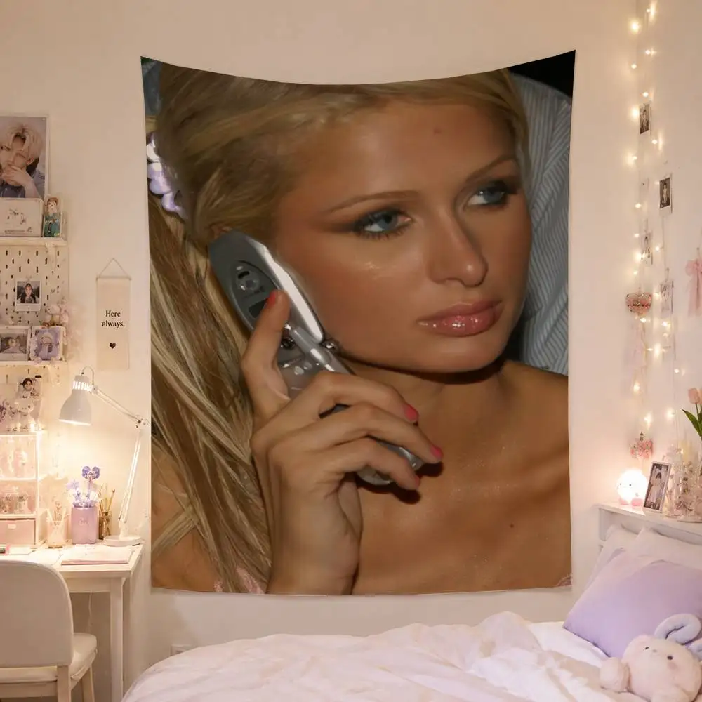Paris Hilton Got Blow Flag Digital Printing Banner for Garage Wall Out Door Decoration
