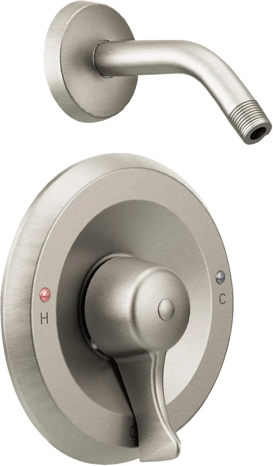 

Brushed Nickel Shower Trim Kit with Lever Handle & Arm, Anti-Scald, ADA Compliant, Valve Required