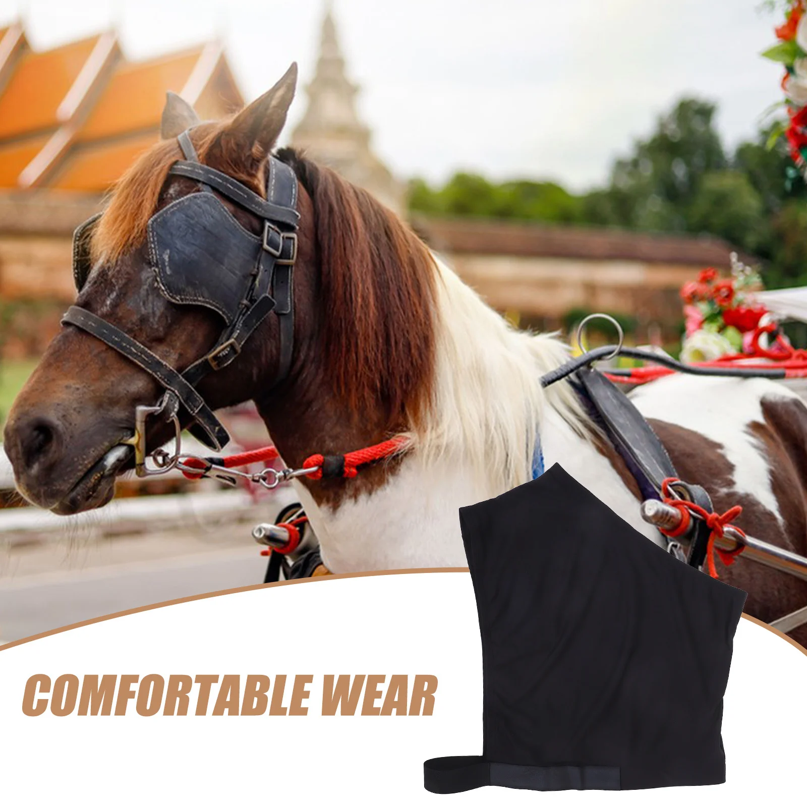 سترة كتف مرنة من الألياف اللدنة للحصان تمنع الغضب ومعدات حماية من الدفء المسامية للارتداء اليومي