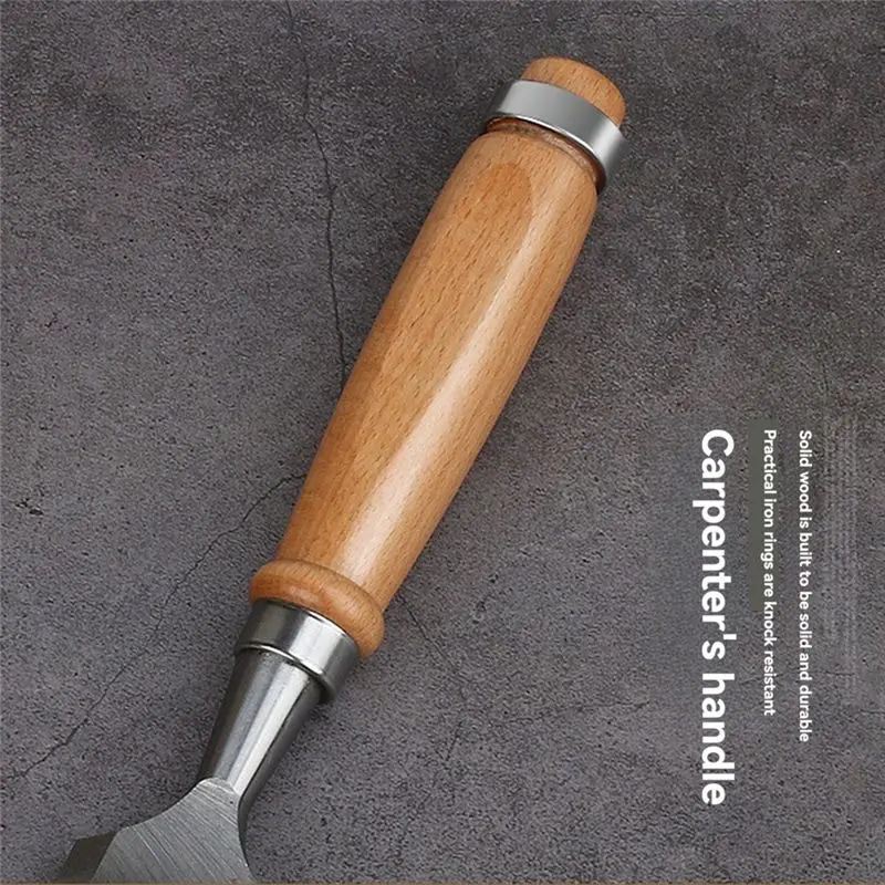 AT13 Professional Wood Carving Chisel Carpentry Flat Chisels DIY Woodworking Woodcut Carving Knifes Hand Tools Woodcut Carving K