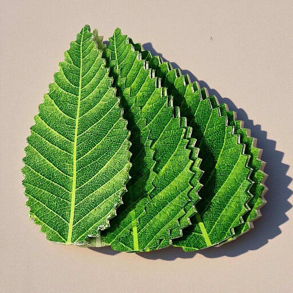 200 Piezas de Hojas Decorativas Realistas para Sushi, Adorno Reutilizable de Plástico Verde para Platos de Sashimi, Suministros para Restaurantes Japoneses, Plato para Sushi