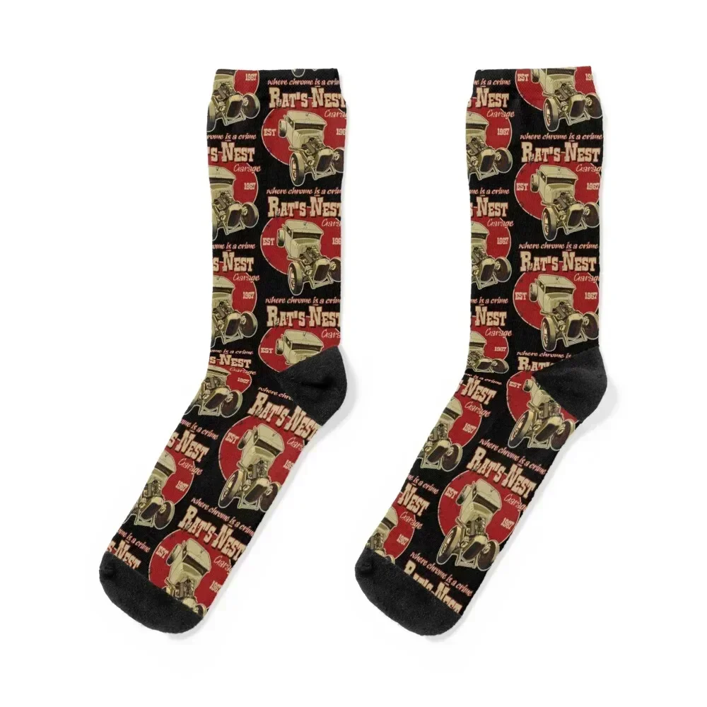 

Rat Rod Rat's Nest Garage Socks warm winter cute Heating sock gym Boy Child Socks Women's