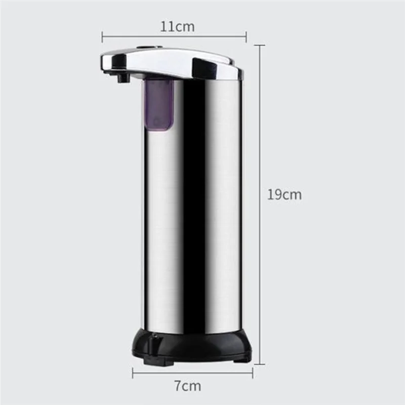 Automatic Soap Dispenser Touchless with Waterproof Base, 250Ml Liquid Soap Dispenser for Kitchen Bathroom Hotel