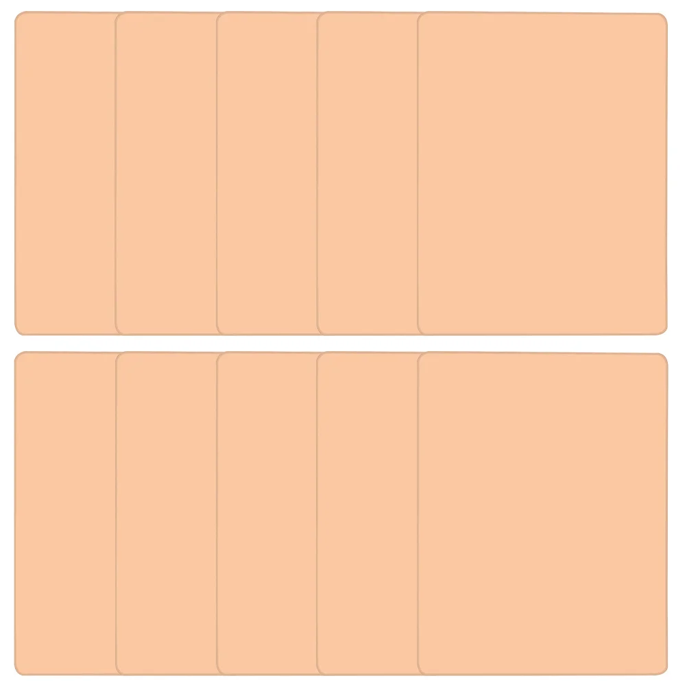 

10Pcs Silicone Tattoos Practice Skin 1Mm Thick Double Sided Reusable Makeup Practice Tool for Microblading Eyebrow Tattooing