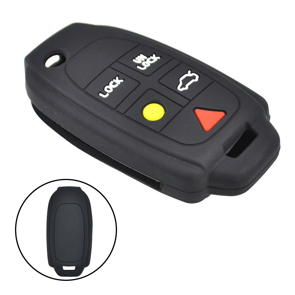 Silicone Key Cover Case Shell For Volvo XC90 S80 XC70 S60 V70 Remote Fob Special Remote Control Bag Silicone Key Holder