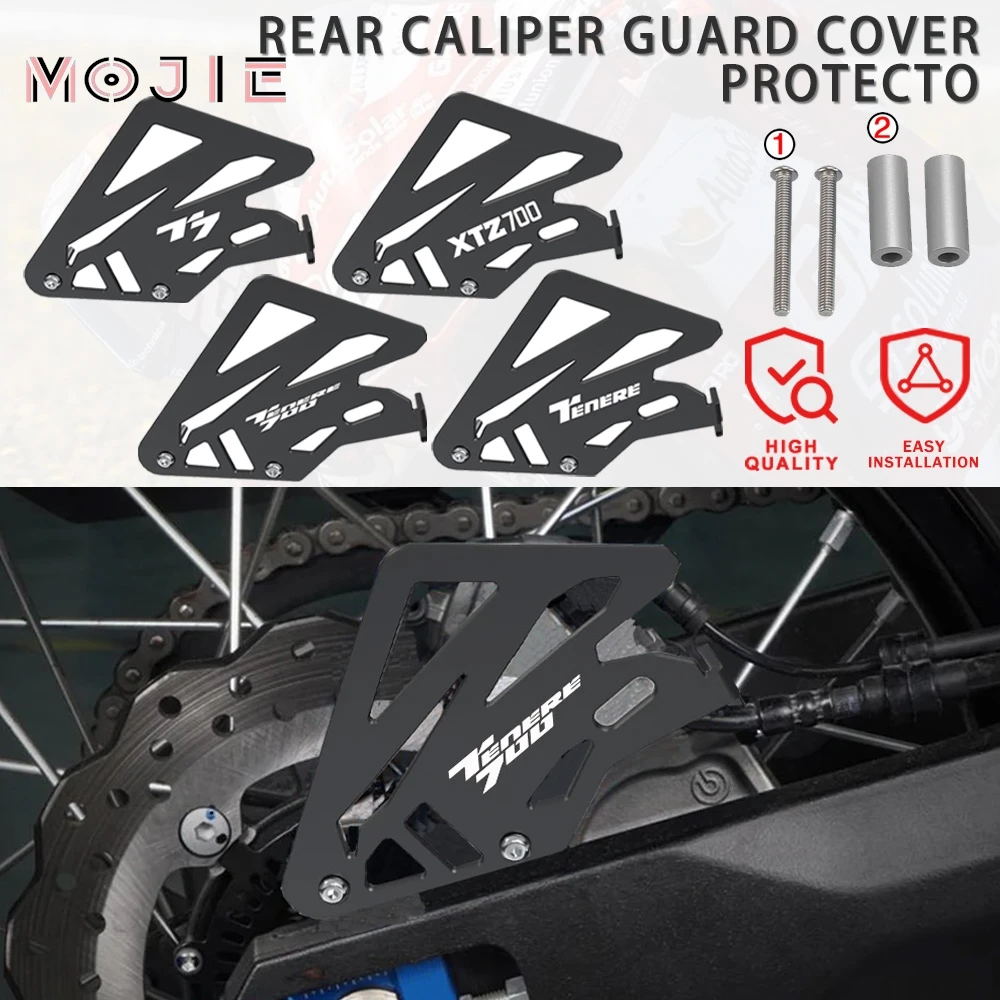 

Tenere700 Motorcycle Accessories Rear Caliper Guard Cover Protector For Yamaha Tenere 700 XTZ 700 T7 Rally World Raid 2019-2024