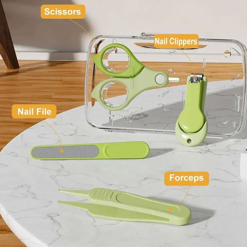 vvocci Nail Clippers  baby care   baby care kit Nail Clippers Nail Knife Baby Nail Clipper Set Travel Portable Baby Care Set