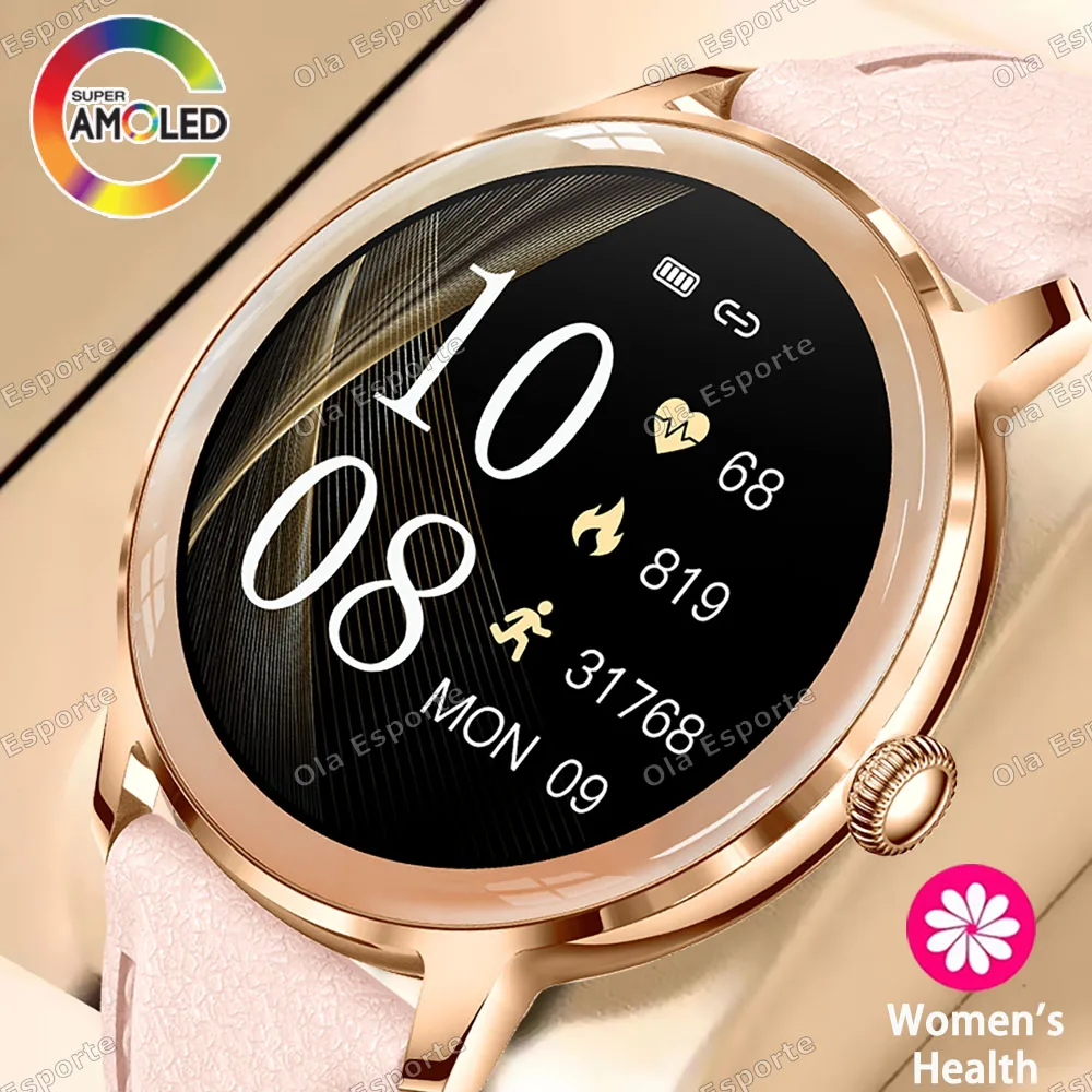 2026 New Ultra-Thin AMOLED Smart Watch Health monitoring Custom Dial Ladies Bracelet BT Calling Screen Always Display Smartwatch