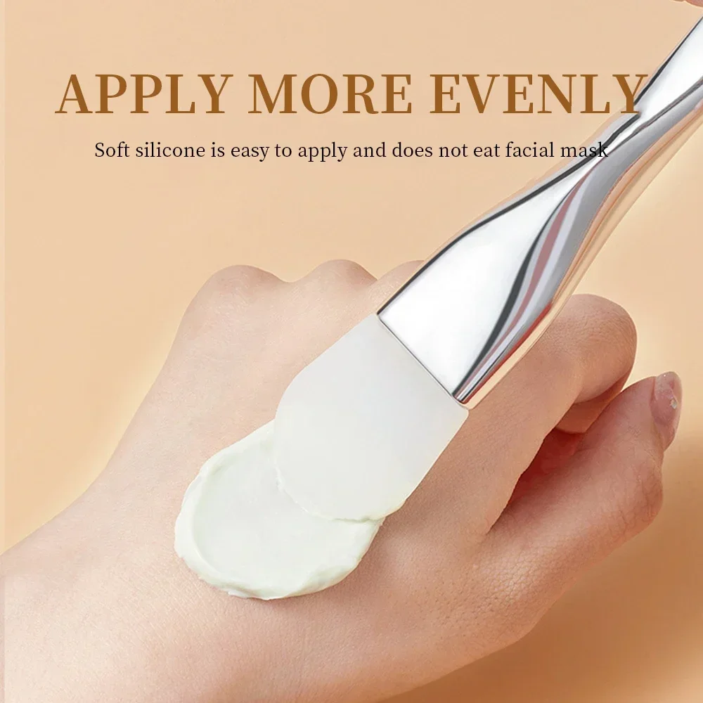 Double-headed Silicone Face Cleansing Mud Mask Brush Beauty Foundation Makeup Brush Applicator