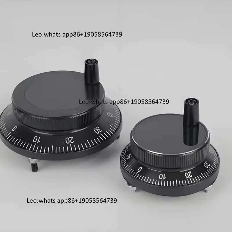 60MM Stainless Steel Handwheel Encoder 25/100 PPR CNC Machine Tool Incremental Rotary Encoder DC 5-24V ABZ 3 Phase Output