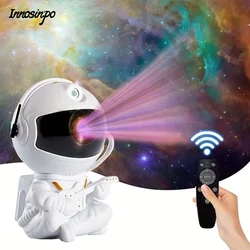 Astronaut Galaxy Projector, Star Projector Galaxy Night Light - Astronaut Lamp Projector, Starry Sky Star Cloud Top LED Light wi