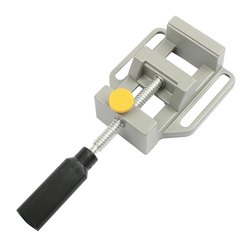 Bench Flat Vise Drilling Machine Clamp Aluminum Vice for Electric Drill Stand Working Table Tongs Vise Drilling Clamps