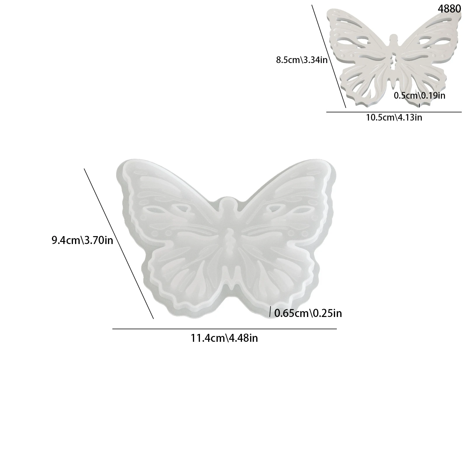 Diy Clay Mold Reusable Butterfly Vase Mold Vase Ornament Mold Silicone For Craft Workshops Art Projects Garden Decor
