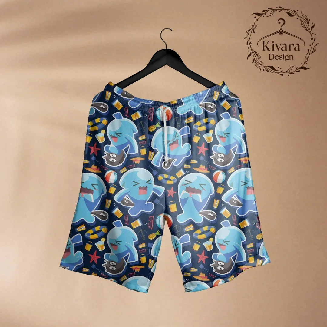 Wobbuffet Hawaiihemd Pokémon Wobbuffet Grafik-T-Shirt Sommer Freizeit Herren-T-Shirt Kinderbekleidung T-Shirt Y2k Frau ﻿ – Detail 6