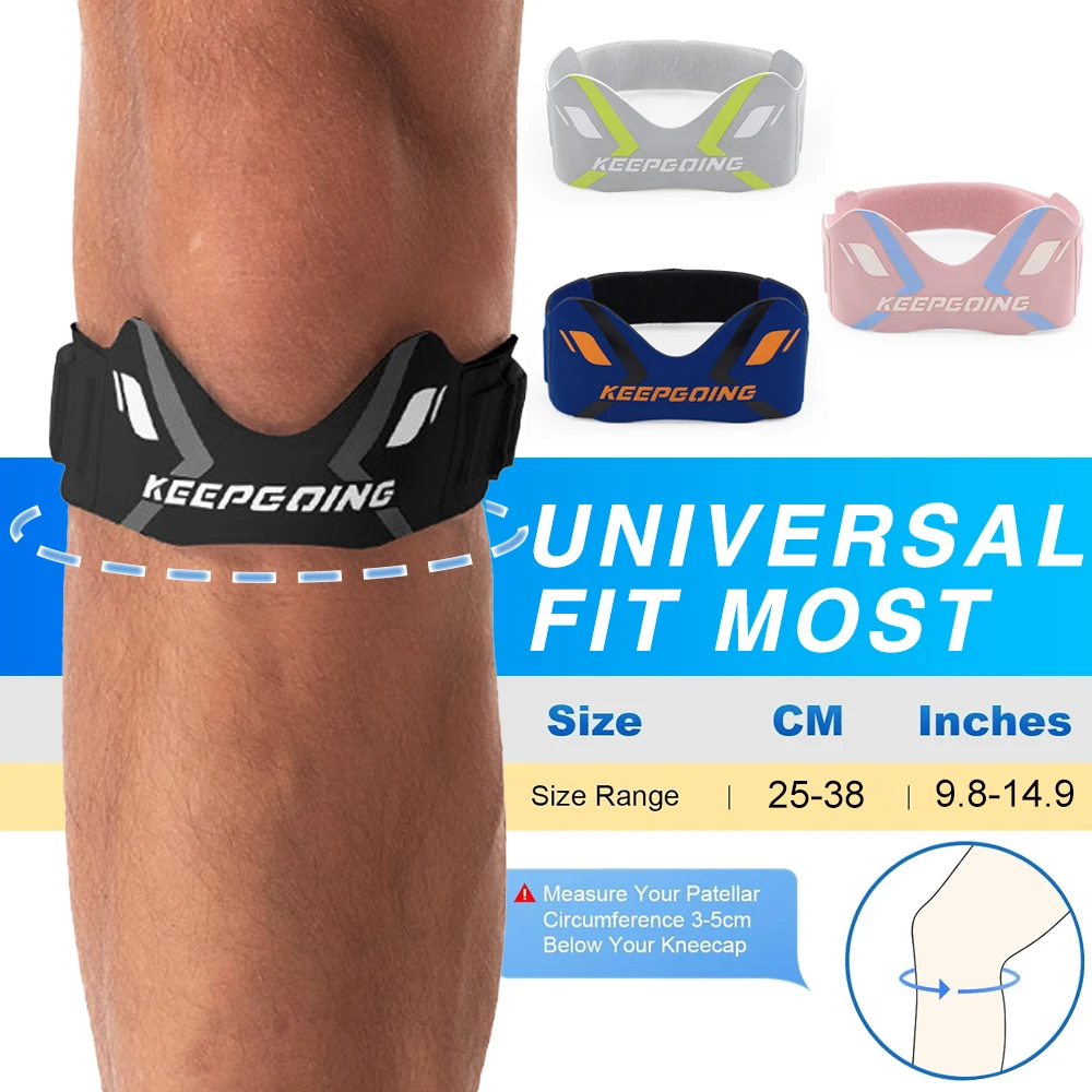 1PCS Patella Band Protection Kneecap Knee Tendon Support Strape Brace Adjustable Absorption Compression Pad Basketball