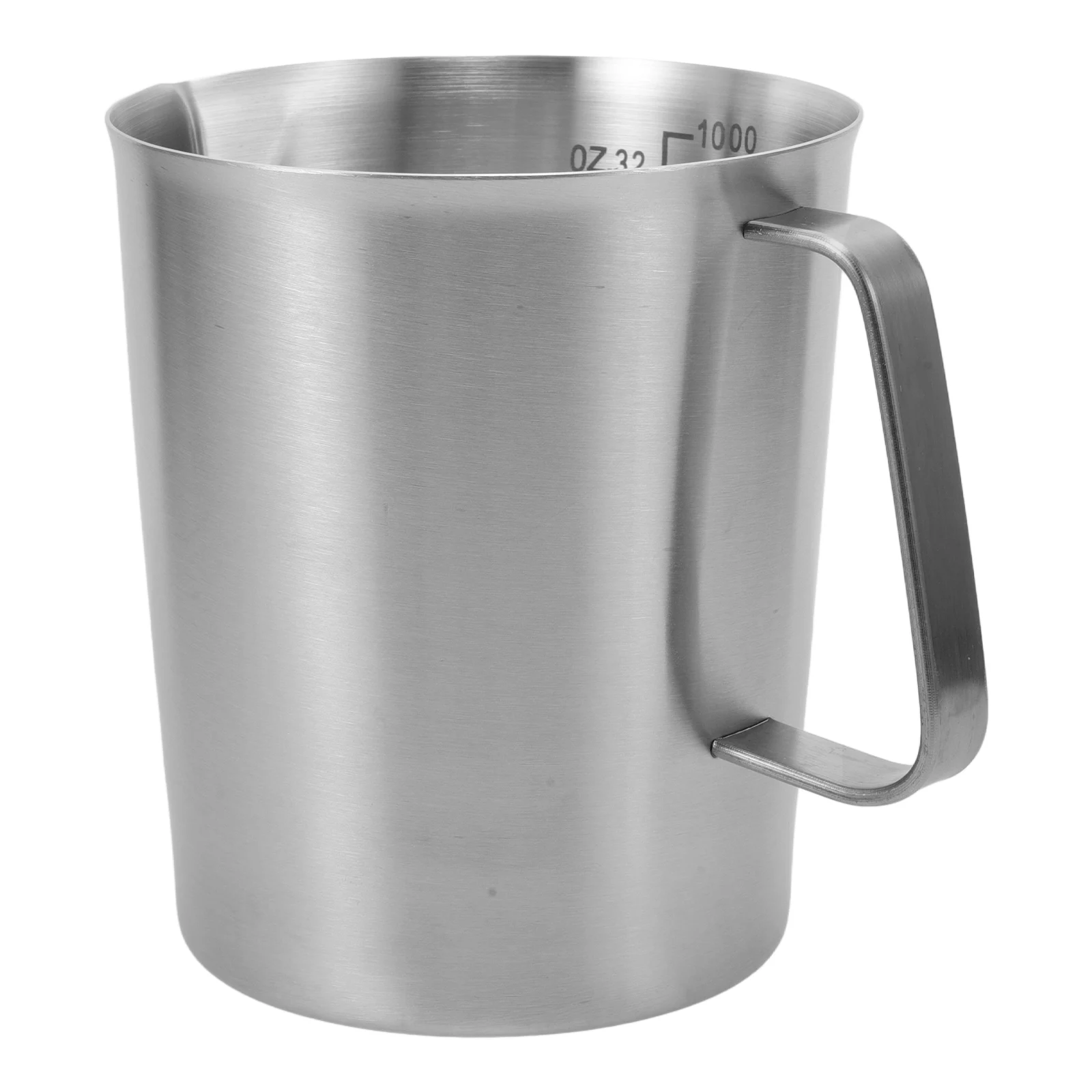 

Stainless Steel Measuring Cup with Handle Large Capacity Milk Frothing Pitcher Coffee Maker Liquid Measure Jug Latte