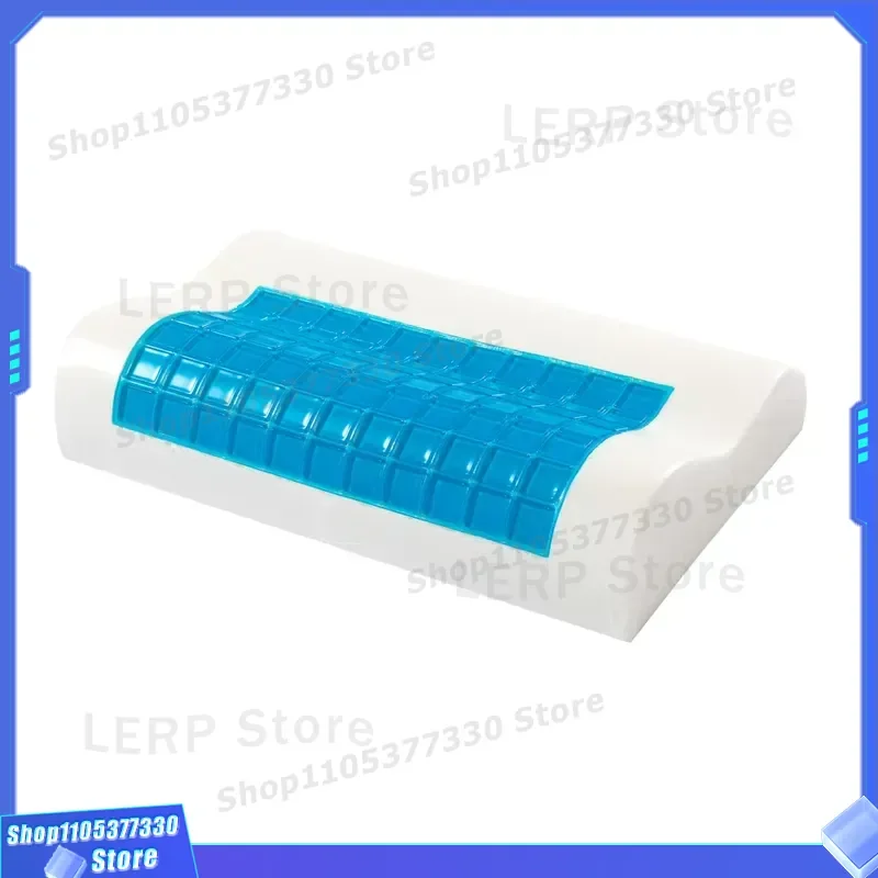 Premium Gel Memory Foam Pillow Wave Shape for Home Hotel Use Custom Wholesale Soft Support Bedding Cushion for Sleeping