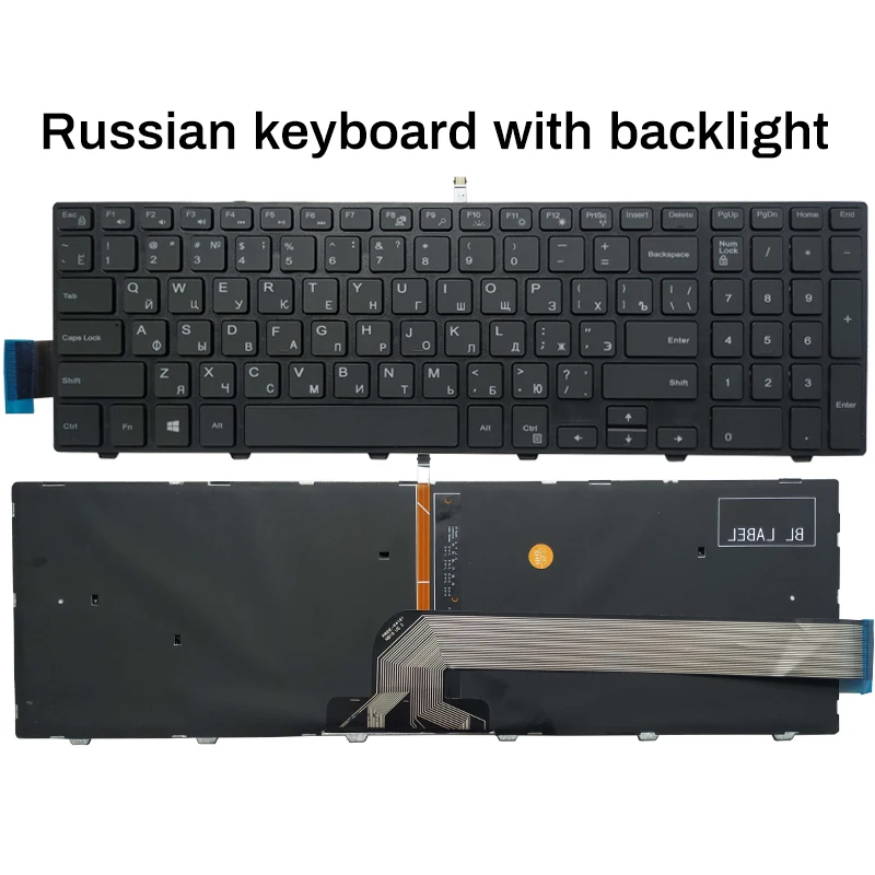 NEW For Inspiron 15-3567 5577 5555 5557 5559 3543 5547 5549 5548 P39F P51F Russian/US/UK/Spanish/Latin laptop keyboard
