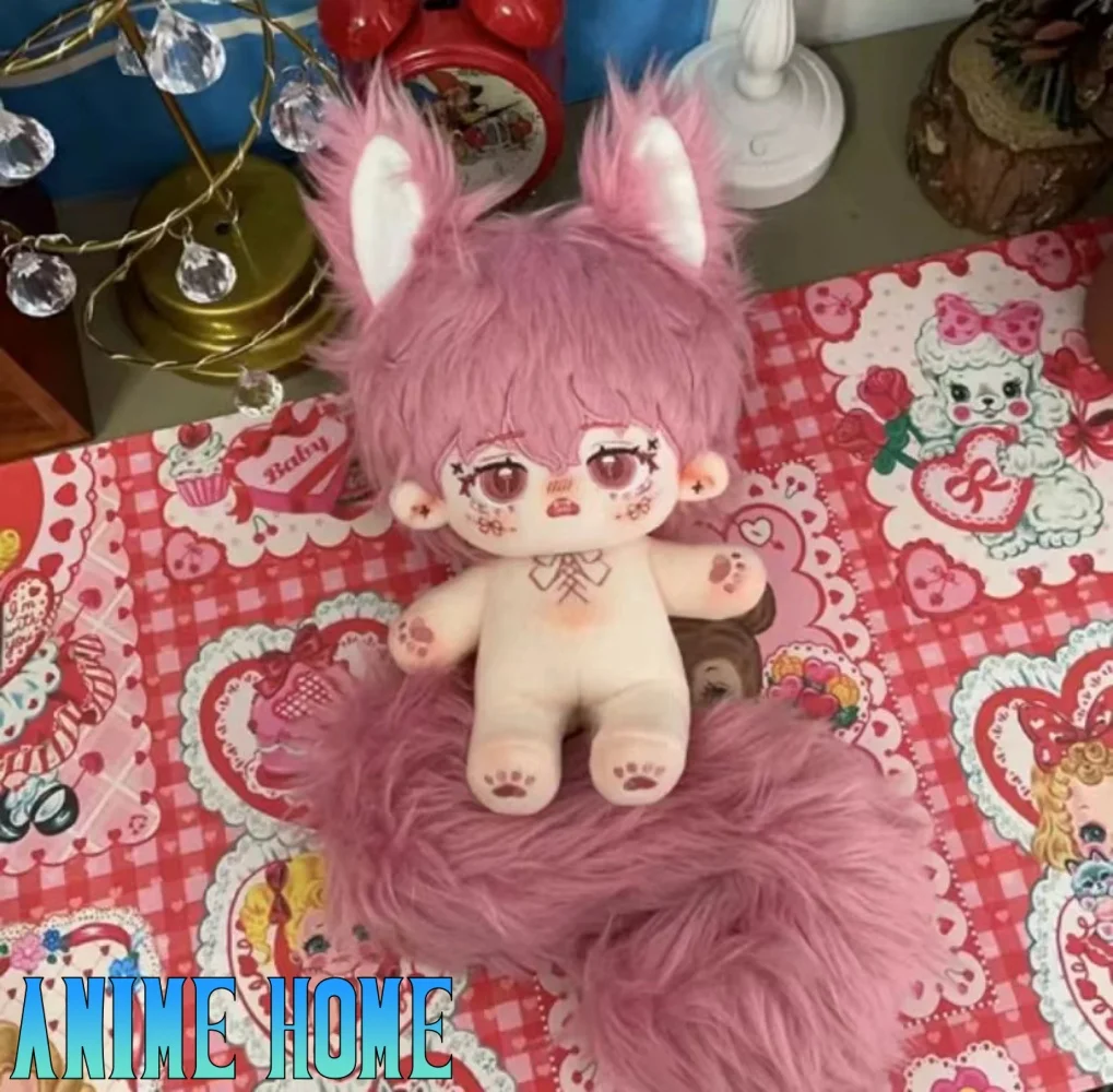 Plüsch tier Monster rosa Fuchs hübscher Junge 20cm Puppe Spielzeug Körper Plüsch Original Cartoon Cosplay x Kinder Geschenk