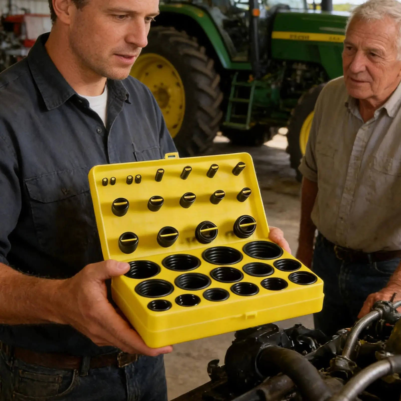 Nitrile Rubber O Ring Replacement Kit, 30 Size Heat Oil Resistant Gasket, Sealing Fitting for Pressure Washer Hose Automotive