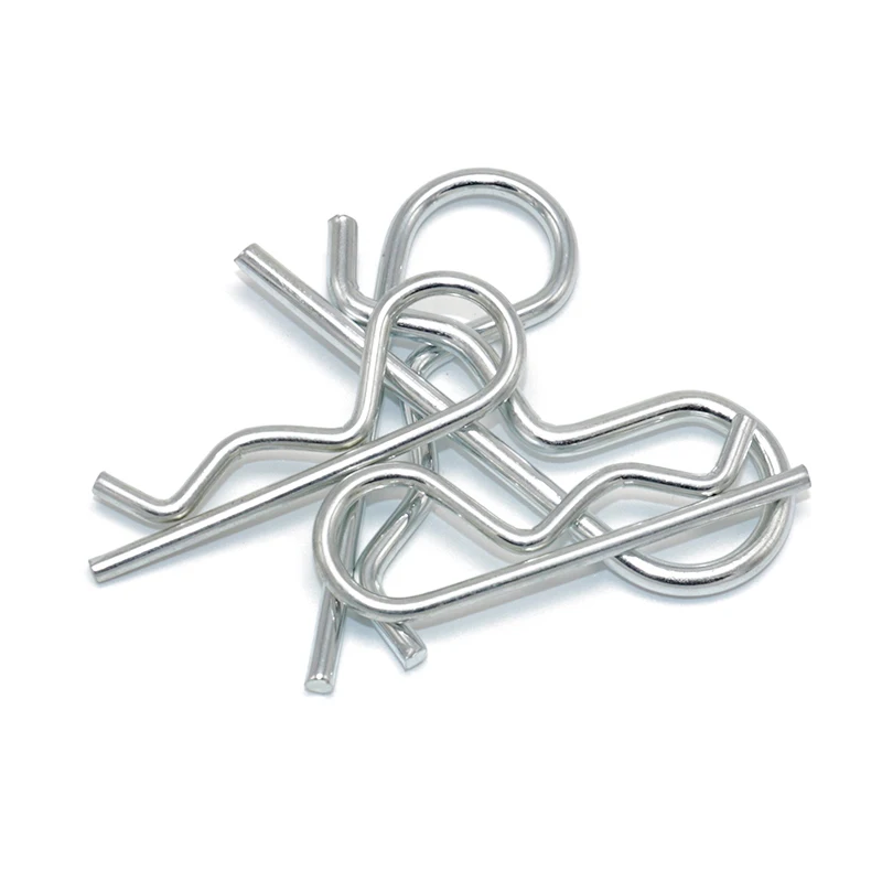50pcs 20pcs Carbon Steel Anti-rust Hair Pin Hitch Retaining R Clip Cotter Spring Pin M1 M1.2 M1.5 M1.8 M2 M2.5 M3 M3.5 M4