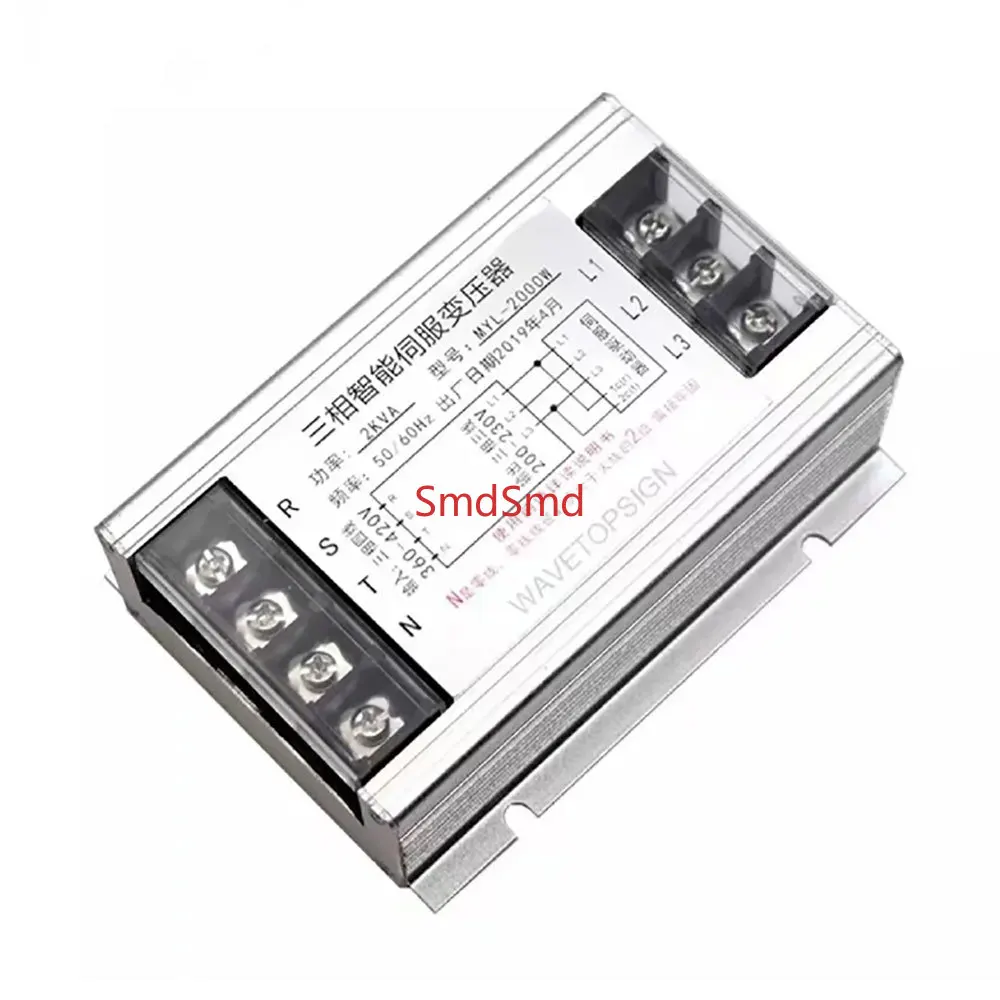 Intelligent servo transformer, three-phase 380V/220V optional, power range from 2KW to 10KW, including 3KVA, 4KW, 5KVA, etc
