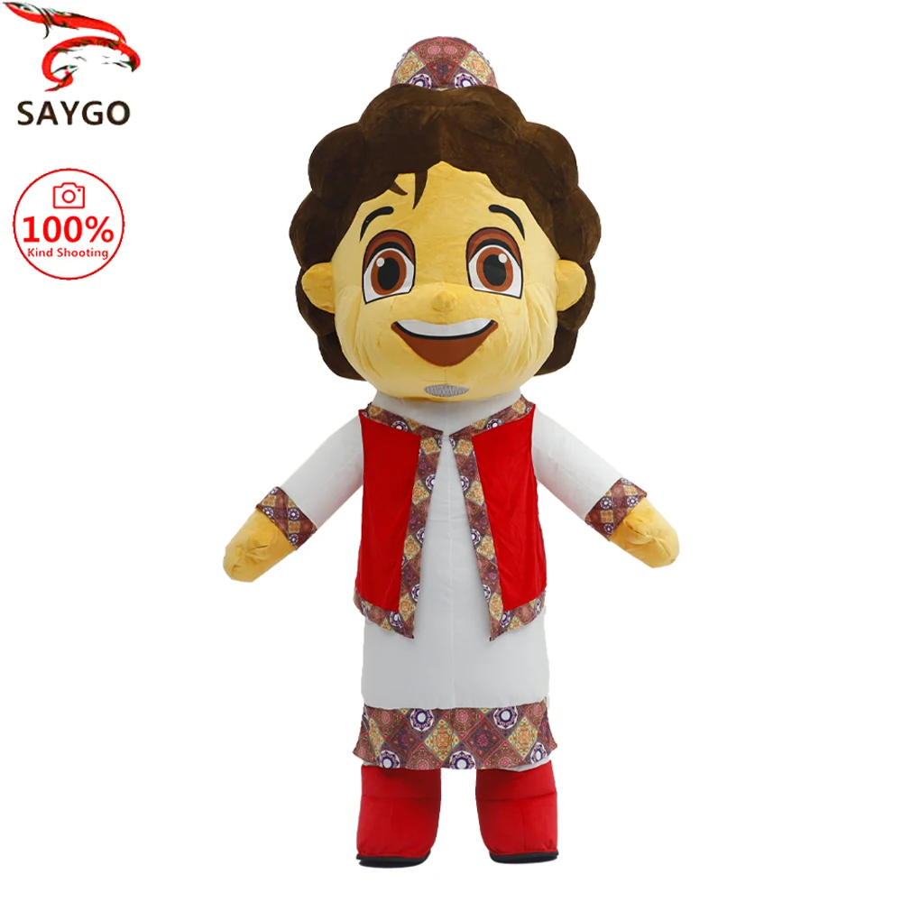 

SAYGO арабский мальчик надувной костюм талисман парад для взрослых ролевой косплей Ид аль-Фитр Рамадан вечерние активный плюшевый комплект