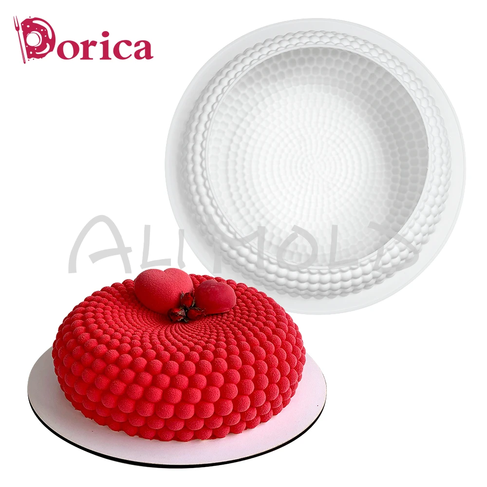 Dorica Big Custard Apple Chocolate Mousse Mold DIY Fondant Silicone Mould Cake Decorating Tools Kitchen Bakeware