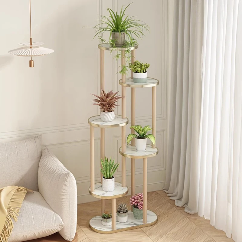 Originality Flower Shelf Plant Shelves Living Room Balcony Multilayer Indoor Plant Shelves Outdoor Garden Furniture Soporte FYPS