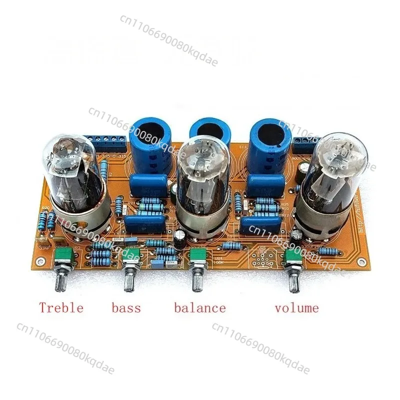 Vacuum Tube Preamplifier Board 6SN7 6N8P With 6Z5 Rectifier 20HZ‑28KHZ 5X Gain