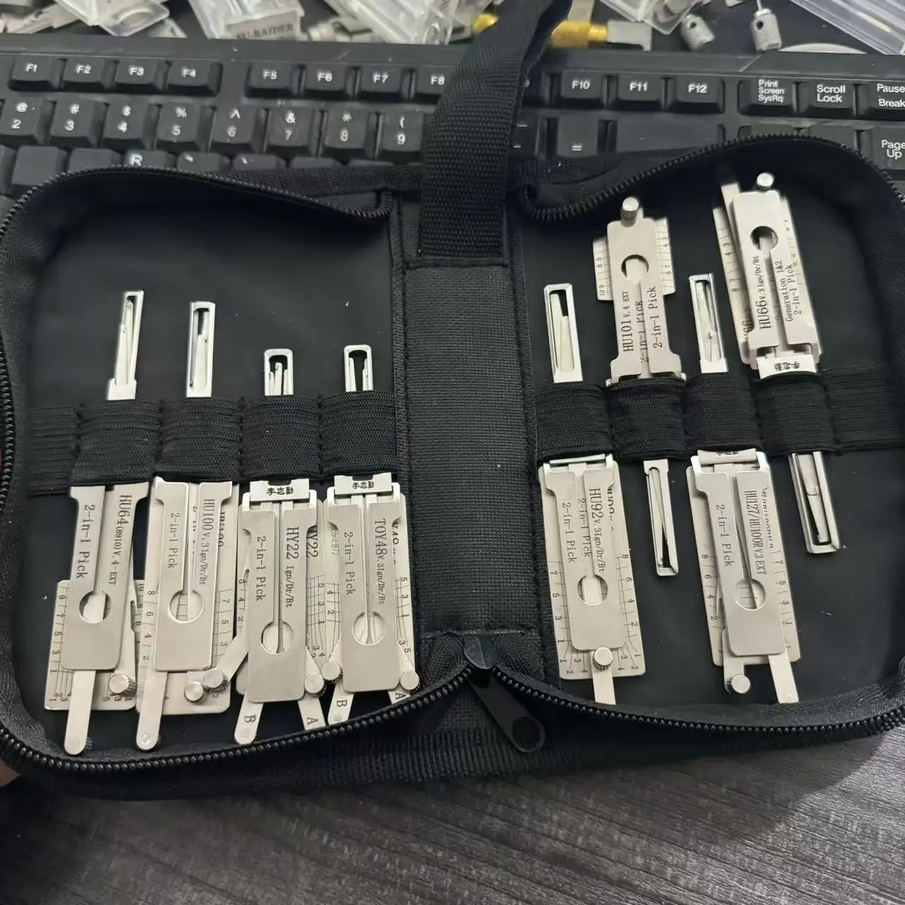 8PCS LISHI 2in1 Decoder For Volkswagen Audi Mercedes-Benz Skoda Porsche Ford Chevy Buick Hyundai Toyota BMW Locksmtihs tool