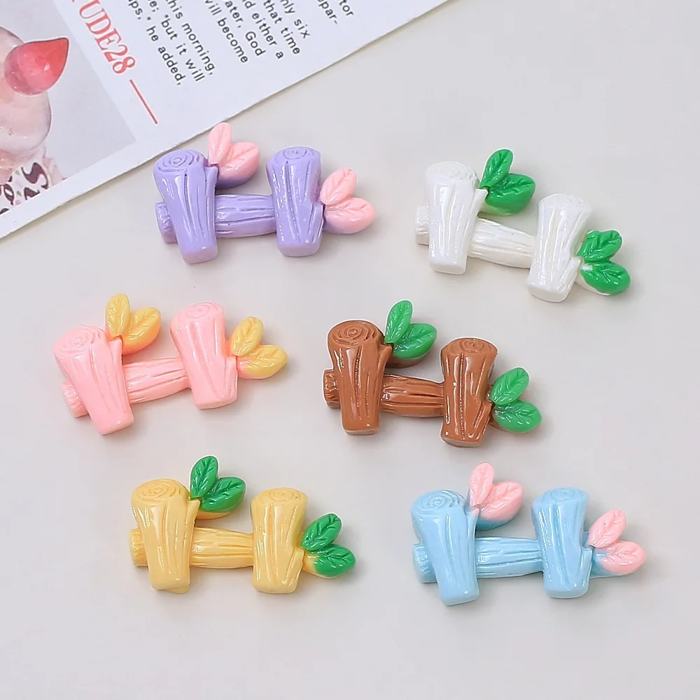 20pcs Kawaii Fence Resin Flatback Cabochon Scrapbooking DIY Phone Case Decoration Home Accessories Crafts